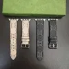 G kleurpatroon lederen band Apple Watch Band Series 6 5 4 3 2 40mm 44 mm 38 mm 42 mm 45 mm 49 mm armband voor Iwatch -riem