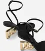 Femmes de luxe d'été Keira Sandals Chaussures en cuir breveté en cuir en cuir or plaqué les talons de carbone Lady Party Gladiator Sandalias Discount chaussures EU35-43