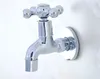 Bathroom Sink Faucets Polished Chrome Brass Single Cross Handle Mop Pool Faucet /Garden Water Tap / Laundry Taps Lav153