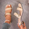 Hausschuhe Frauen Sommer Leder Mode Offene Sandalen High Heel Frauen lässig bequeme Sandalen Duschschuhe Rutschen rutschen