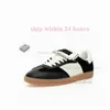 Mit Box Original Designer Casual Wales Bonner Schuhe Leopardenmuster Herren Womens Runner Schuhe Design hochwertige Sportdhagene Flat-Bahnsteig-Trainer Big Size 36-45