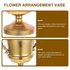 Vases Iron Flower Planters Household Vase Vintage Flowerpot Floral Arrangement Container Adornment Metal Decor
