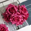 Real Touch Moisture hydrateren kunstmatige latex rozen trouwboeketten Home Garden balkon bureaubladdecoratie nepbloemen 240328