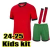 Kids Portugal voetbaltruien 2024 Portuguesa Bernardo Fernandes Portugieser 24 25 Portugese National Team voetbalkit