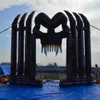 7mH x 8mW (23x26ft) with blower Attractive inflatable entrance archway with skeleton teeth, good price outdoor arch for Halloween decoration