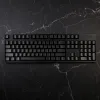 Tillbehör 126 Keys/Ställ svart genomskinlig sida Tryckt KeyCaps PC Material Key Caps Cherry Profile Backbellit KeyCap för mekaniskt tangentbord