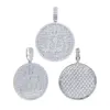 Hip Hop sieraden Ronde vorm 925 Sterling Silver VVS Moissanite Diamond Custom Moissanite Pendant