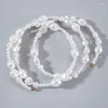 Strand Versatile Classic White Pearl Bracelet For Women Girl Fashion Charms Delicate Quality Accessories Anillo 25291