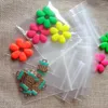 Takı Torbaları 1000pcs 16x24cm Beyaz Ziplock Torbalar Temiz Plastik Plastik Şeffaf PE Zip Kilit Torbası Bez/Hediyeler/Mücevher Ambalaj Ekranı