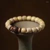 Strand xingyue bodhi 9 10mm pterocarpus santalinus singel pärla buddha pärlor armband tillbehör