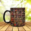 Tasses 350 ml bibliothèque bibliothèque tasse 3D Créative Cerramic Shelf Space Livre amoureux Café à librairie Multi but