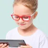 Eyewear esterno per bambini in silicone blu occhiali a blocchi di luce leggera Filtro del telaio oculare Game computer ray