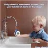 Desk Table Clocks Smart Childrens Hydraic Clock Home Bedroom Water Elements Mute Digital With Calendar Drop Delivery Garden Decor Dhfqk