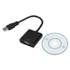 Câble adaptateur VGA USB3.0 à VGA USB à VGA La carte graphique externe prend en charge la conversion XP / Win7 / 8 HD