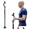 Hand Tools Survival Adjustable Walking Stick For The Elderly Heavyduty Aluminum Posture Cane Rubber Traction Tip Folding Travel Mobili Otfux