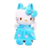 Оптовый день медведь такого же KT Pink Blue Kitty милая плюшевая кукла 3D рюкзак рюкзак