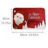 Bath Mats 40x60CM Santa Claus Pattern Floor Mat Soft Non-slip Rug Machine Washable Christmas Decoration Carpet Gift 2024