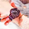 Women's Watches UTHAI CQ30 women es rose gold clock wrist ladies womens quartz Rhinestones Spin flower Transparent luxury 2020 L240402