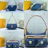 Горячая продажа джинсовая джинсовая винтажная дизайнерская сумка для плеча женская сумка сумки сумочка для проездной сумки перенос старая цветочная сумка для припечатки в рюкзак рюкзак золотой аппаратный мешочек синий пакет