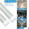 LED-buizen 8ft buislichten V-vorm 8 voet ontwerpwinkel Winkel FixTreel 2ft 3ft 4ft 5ft 6ft Koelere deur Zerverlichting Fluorescerende druppel Afgifte Bu DH2HC