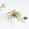 Vases nordiques succulent plante portable en céramique de rangement de fleurs vase réutilisable en forme triangulaire pot de jardinière pour accessoires de jardin à la maison