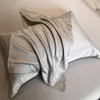 Set di biancheria da letto Coperchio piumino telaio grigio solido