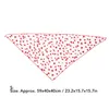 Vêtements de chien bandana mignon imprimer le triangle de coton bibs foulard pour petit chiot et chats