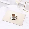 Tapetes de mesa Proteção elegante Conjunto de óleo Placemat de dupla face à prova de óleo para casa Fácil de limpar