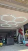 Ventes chaudes 6500k Hexagon Garage Light For Shop Party Barber Supermarket Car Atelier Night Club Light LED Hexagon sans cadre