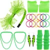 Party Supplies PESENAR 80s Accessories For Women Women's Outfit Costume With Neon Headband Girls