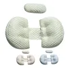 Oreillers enceintes pour le ventre endormi Support d'oreiller enceinte Coussin lombaire confortable maternité ergonomique