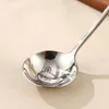 Spoons WORTHBUY 304 Stainless Steel Soup Spoon Cute Tableware Kitchen Ladle Long Handle Scoop Household Cutlery Serving