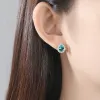 Ringe Umcho 925 Sterling Silber Persönlichkeit Ohrringe Frauen Wasserdrop Edelsteinohrringe Mode einfacher hoher Schmuck
