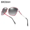 Sunglasses Polarized For Women Fashion Metal Eyewear Ladies Car Driving Glasses Oval Lens Female Sunglass