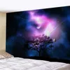 タペストリーズ特大のタペストリーカラフルな星空の風景の壁飾りハンギングクロスライブ放送背景寝室