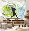 Wandteppiche Baseball Wandteppich Teenager Sportstil Spiel Wand Hänge Kunst für Schlafzimmer Wohnzimmer Wohnheim Wohnheimdekoration