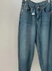 Jeans femminile da donna civery donna alta pantaloni in jeans in denim a tutta lunghezza largo blu dritto gamba larga 2024 molla coreana moda