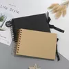 Photo Albums 30 Black Pages Memory Books A4 Craft Paper DIY Scrapbooking Picture 12 Marker Pens Wedding Birthday Childrens Gift