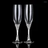 Verres à vin perle rubon de mariage pêne de mariage tasse plusieurs cadeaux créatifs simples belles paires de cadeaux amants de verre