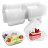 Gift Wrap 100Piece Clear Food Boxes Single Individual Cake Slice Dessert Containers Cheesecake