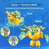 Действия игрушек Super Wings S6 5-дюймовые преобразование Donnie Ball-arth Power Robots Decormation в Antie Action Figures Anime Kid Toys Gift L240402