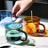 Weingläser stilvoller Glas Tee Tasse Perfektes Geschenk für geliebte 250 ml Kapazität handgefertigte farbenfrohe Tassen doppelte Schichtbecher