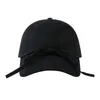 Ball Caps Fashion Ribbon Bows Chapéu de beisebol para meninas Long Brims Sunproof Sun Peaked Ajuste Breathable Sun