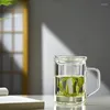 Vinglas med hög temperaturmotstånd Glaset TEA CUP Separation Modern Simplicity Hushållskontor med en stor kapacitet tekopp