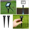 Décorations de jardin 6 pcs pelouse stands de support pour les lumières extérieures aménagement paysager Vis paysage PP Remplacement des pièces solaires