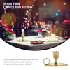 Candle Holders Desktop Holder Wedding Decorations Tables Iron Light Stand Delicate Candleholder