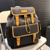 New Hot designer backpack men and women fashion backpack book bag classic old flowers Drawstring clip open and close jacquard leather schoolbag backpack