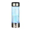 Vinglas med vätegenerator vattenflaska bärbar laddningsbar glas dricker kopp hälsosam födelsedagspresent 360 ml