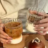 Mugs Glass High-Grade Coffee Cup Design Sense Niche Household Water Girl Ice American Milk