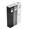 Bancos de energia celular Banco portátil Banco portátil 2600mAh alumínio Mini poderes móveis carregando bateria com o pacote de varejo logotipo personalizado dr dhnid
